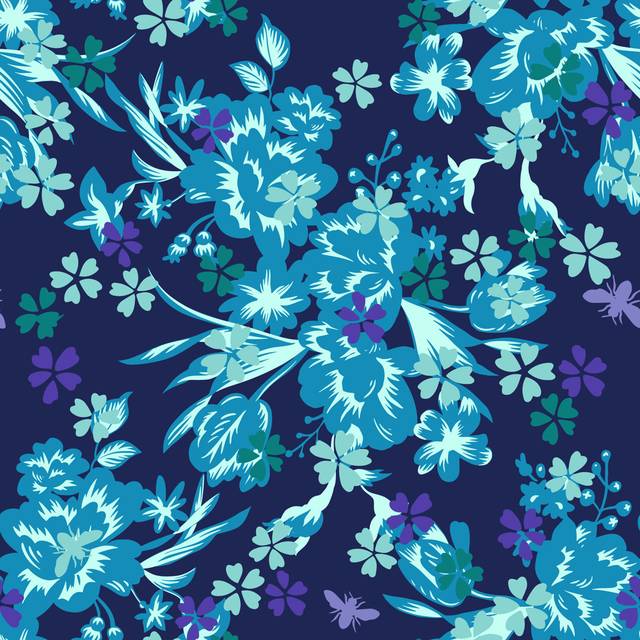 Tulip - Wrapped Canvas Art Prints - Blue;Purple (30cm H x 30cm W x 3.8cm D)