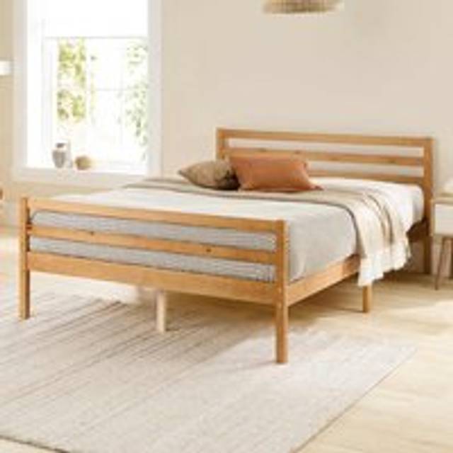 Aspire Alpine Bed Frame in Light Oak | Size: Double