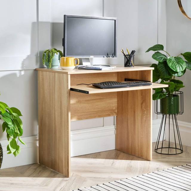 (Oak) Home Source Newport Home Office Computer Desk Unit