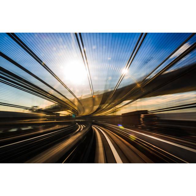 Kilyan Japanese Mono Rail by Epsilon5th - Wrapped Canvas Photograph (51cm H x 76cm W x 3.8cm D)