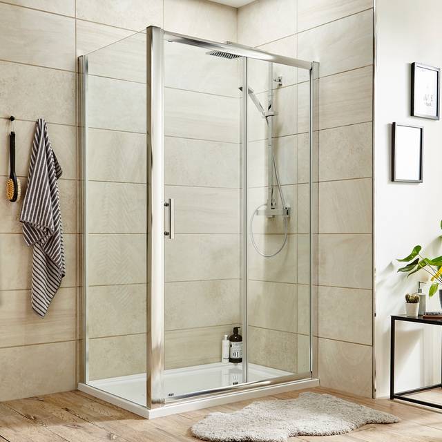 Nuie Pacific Sliding Shower Door 1000mm - AQSL10
