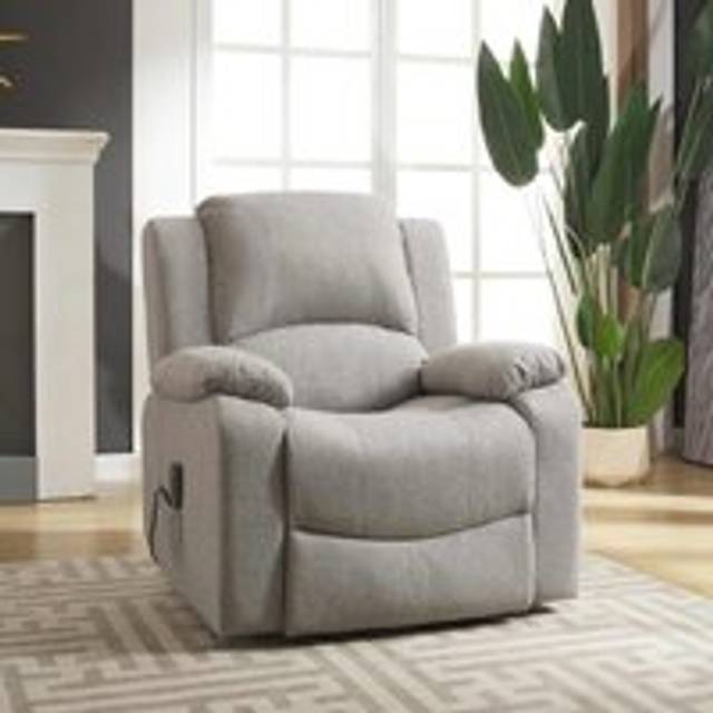 Artemis Home Marldon Electric Riser Recliner With Massage And Heat - Light Grey, Silver