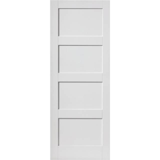 JB Kind Montserrat – Primed Internal Door (Size: 1981 x 838mm, Thickness: 35mm, Fire Door: No) White