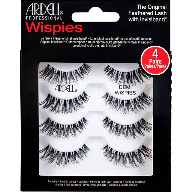 THE Best 4 Pairs Ardell Demi Wispies Natural Multipack False Eyelashes Fake Eye Lashes
