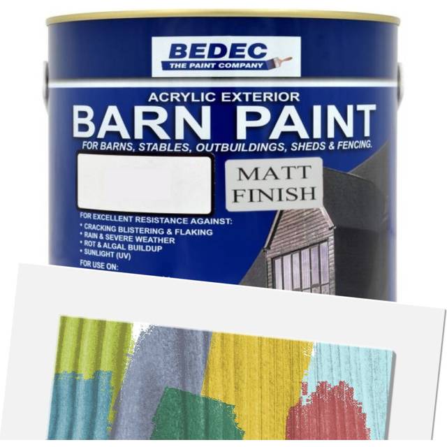 Bedec Barn Paint - Gardenia - Matt - 2.5 Litres