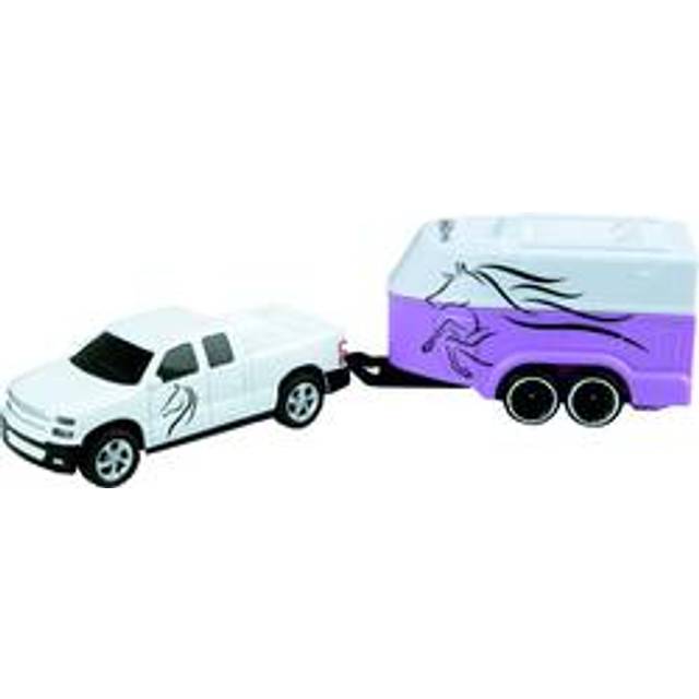 23567 Mini Remote Control Car with Horse Trailer, With Precise 2.4 GHz Control, 1:64 Scale, 14cm in length