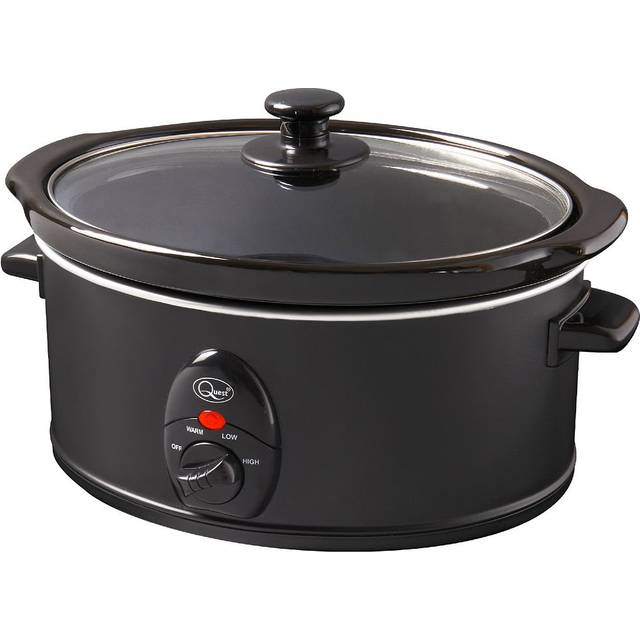 Quest Black 3.5 Ltr Slow Cooker - 200W, Black