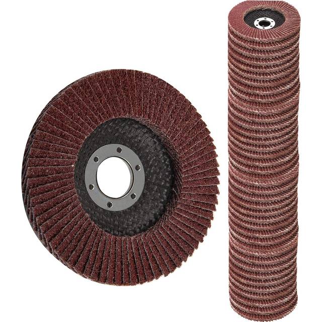 Flap Discs 40 PCS 4.5 Inch - 40 60 80 120 Grit Grinding Discs 4 1/2 Assorted Sanding Grinding Wheels Aluminum Oxide Abrasives Grinder disc