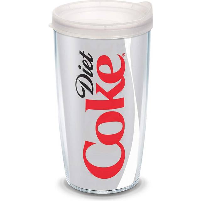 Tervis Plastic 1069599 Coca-Cola - Diet Coke Tumbler with Wrap and Frosted Lid 24oz  Clear