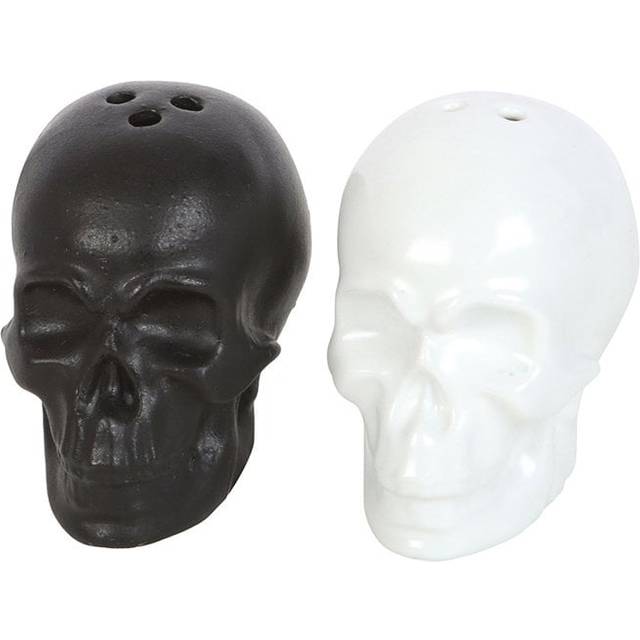 Gothic Homeware Skull Shaped Salt &amp; Pepper Shakers