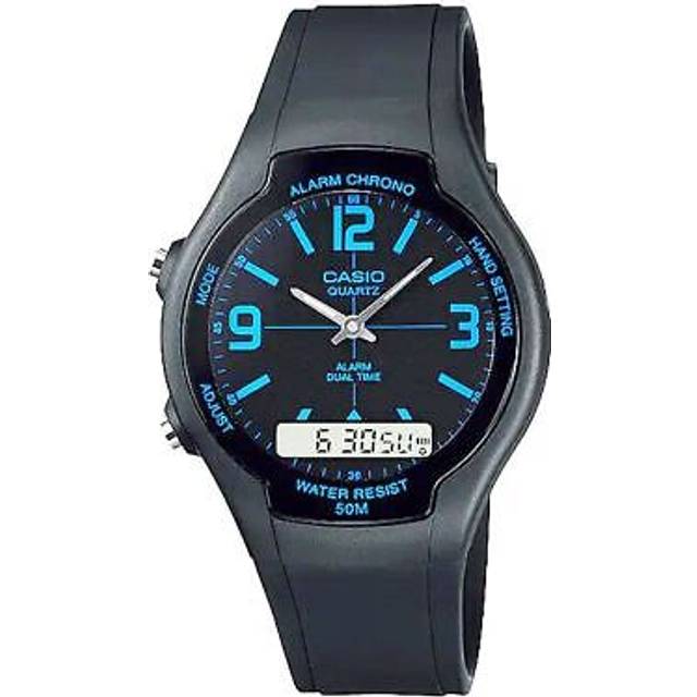 Casio Aw 90h 2bvdf  Aw 90h 2b  Analog Digital Public Urethane Watch AW-90H-2BVDF