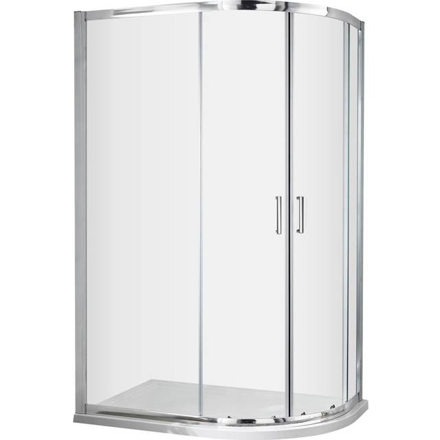Nuie Ella Chrome Offset Quadrant Shower Enclosure 1200x800mm