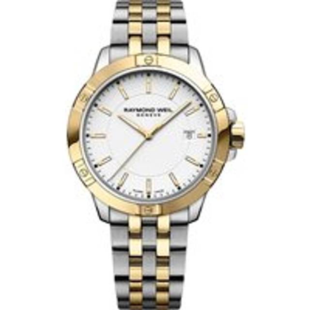 Raymond Weil Men's Tango 41 Date Bracelet Strap Watch, Silver/Gold