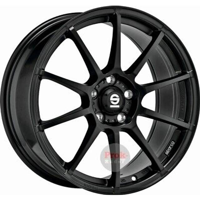 Sparco Wheels Assetto Gara Alloy Wheels in Matt Black Set of 4 - 18x7.5 Inch ET42 4x100 PCD 73mm Centre Bore Matt Black, Black