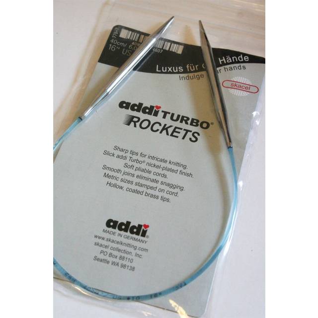 Addi Skacel Turbo Sock Rockets Circular Needles 16  3.75 mm US Size 5
