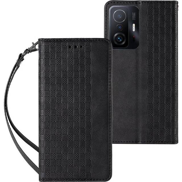 Galaxy A12 (2020/2021) PlÃ¥nboksfodral Magnet Strap - Svart