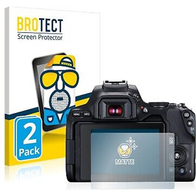 2x anti glare screen protector for canon eos 250d matte protection film