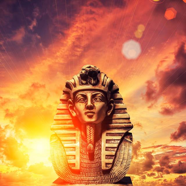 Nacomia Mask of Tutankhamun by Merydolla - Wrapped Canvas Graphic Art (76cm H x 76cm W x 3.8cm D)