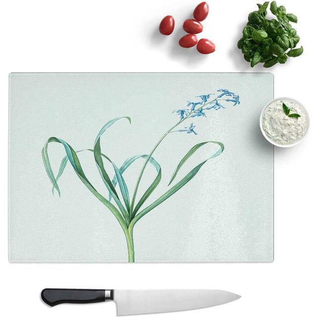 Glass Dutch Hyacinth by Pierre-Joseph Redoute Chopping Board (28.5 cm W x 20 cm L)