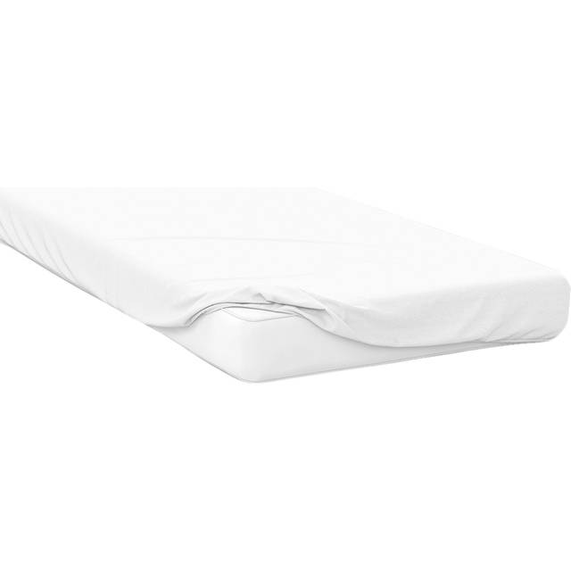 Brushed Cotton White 15" Single Fitted Sheet