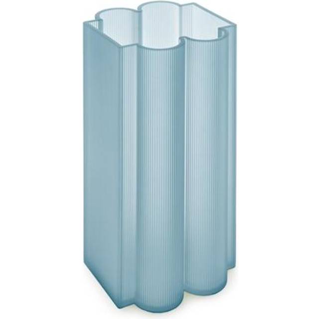 Kartell - Okra Vase H 34cm - hellblau/lxbxh 18x18x34cm - light blue (34.0 x 18.0 x 18.0cm)