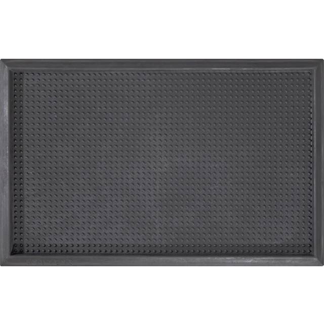 Sweet Home Stores Rubber Non-Slip Doormat Indoor/Outdoor Boot Tray  18 x 28  Black