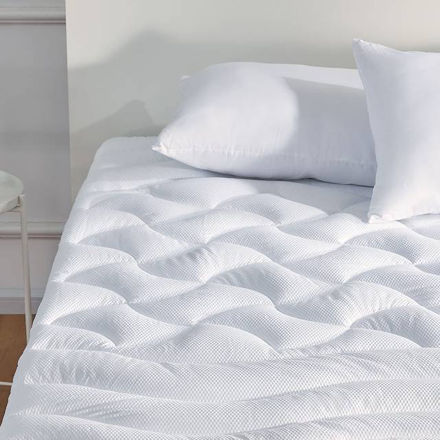 SLEEP ZONE Extra Long Twin Cooling Mattress Topper for College Dorm  Premium Zoned Cool Mattress Pad Cover  Padded Mattress Protector Breathable Washa