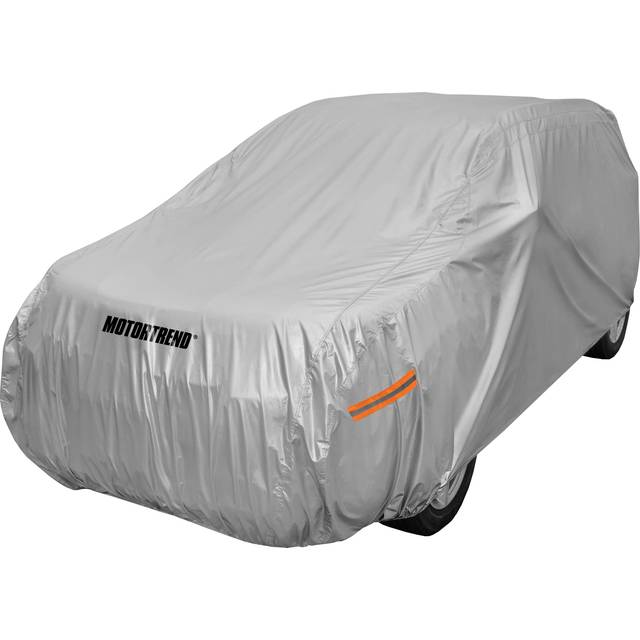 Motor Trend Safeguard Car Cover for Vans/SUV - Advanced Protection Formula All Weather Waterproof Outdoor Vehicle Cover  Fits Vans & SUVs up to 200 L