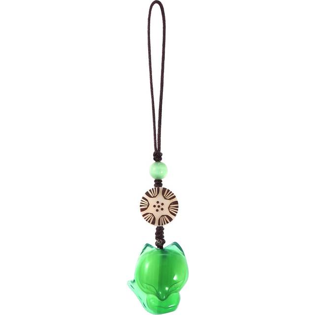 Hemobllo Cell Phone Strap Cartoon Fox Phone Charm Key Chain Car Key Purse Pendant Hanging Pendants Decor Green