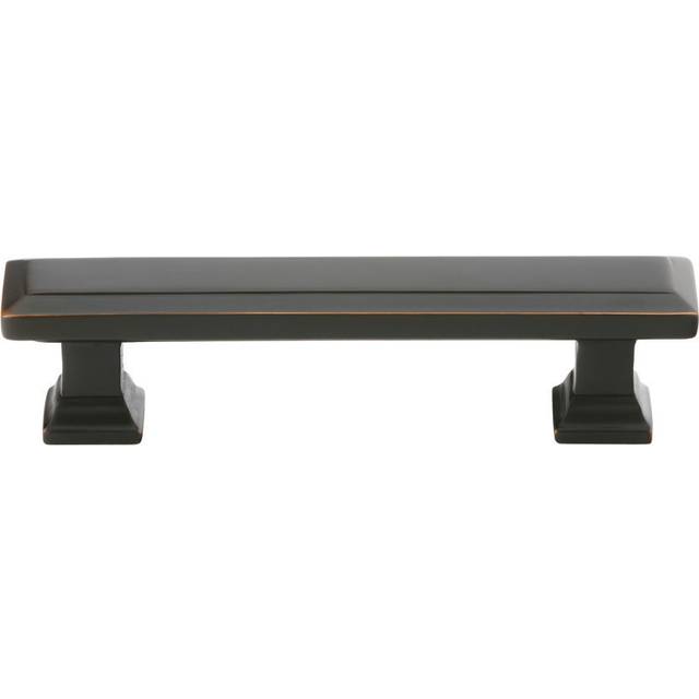 Emtek 86302US10B 6 in. Geometric Rectangular Cabinet Pull, Oil Rubbed Bronze