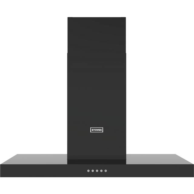 Stoves STERLING CHIM90TBLK 90cm Flat Chimney Hood - BLACK