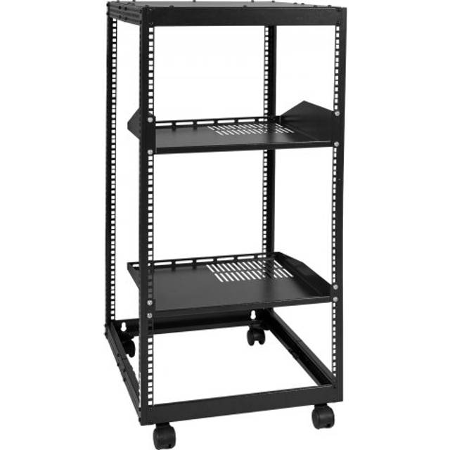Vevor 20u 4 post open frame server rack network enclosure 23''-40'' adjustable