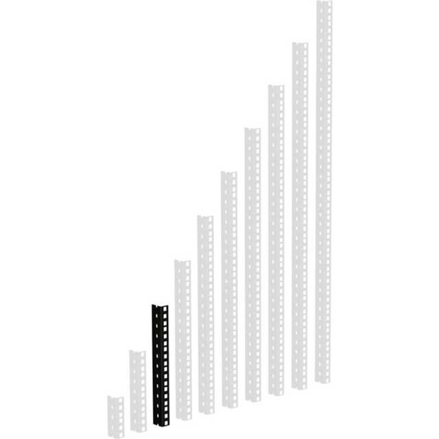 Adam Hall Kraftig Svart 19-tums Rackstrip 6U