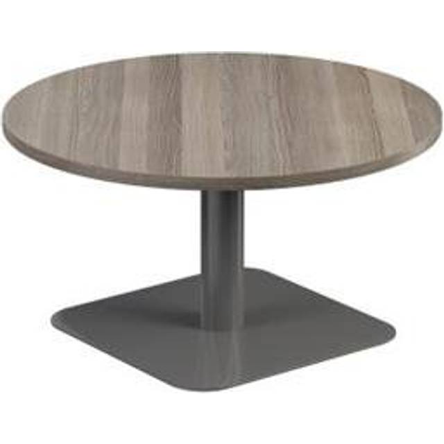 Vivace 800mm Low Table - Grey Oak Top and Silver Legs Ref CH2693SVGO