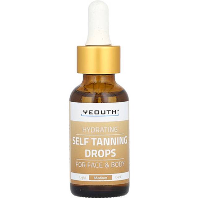 YEOUTH, Hydrating Self Tanning Drops, For Face & Body, Medium, 1 fl oz (30 ml)