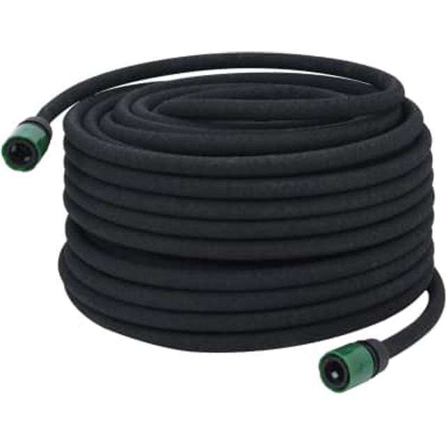 vidaXL Fuktslang svart 0,6" 50 m gummi