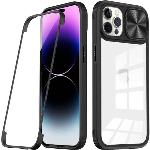 iPhone XR Mobilskal 360 Kamera Slider - Svart