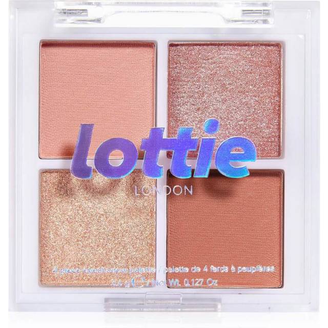 Lottie london the rose golds quad eyeshadow palette new. sealed naturals gold