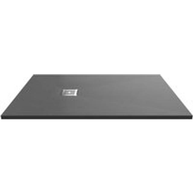 1200 x 800 mm Standard Shower Tray - Grey Slate (3.3cm H x 90cm W x 140cm D)