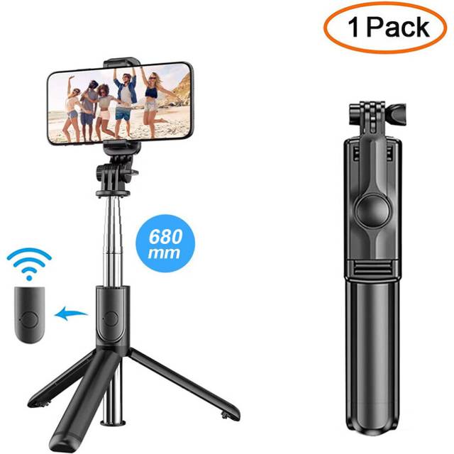 (a-S03 1 pack) New Wireless Bluetooth Selfie Stick Mobile Phone Holder Retractable Portable Multifunctional Tripod With Wireless Remote Shutter