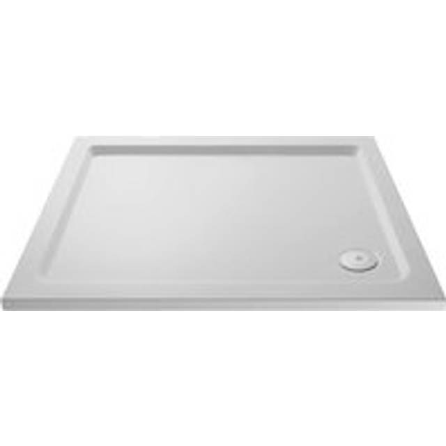 Hudson Reed Slip Resistant Rectangular Shower Tray 1000 x 760mm - White, White