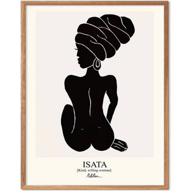 Poster & Frame - Morais Artworks - Affisch - Isata - Black - A3