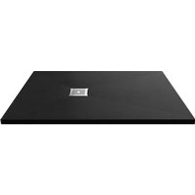 1200 x 800 mm Standard Shower Tray - Black Slate (3.3cm H x 90cm W x 120cm D)