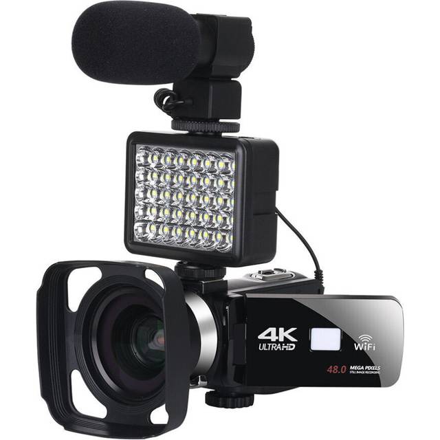 Video Camera Camcorder for Vlogging Live Broadcast NightShot 3.0 inch Touch Screen Anti-shake Camcorder WIFI DV Video Recording