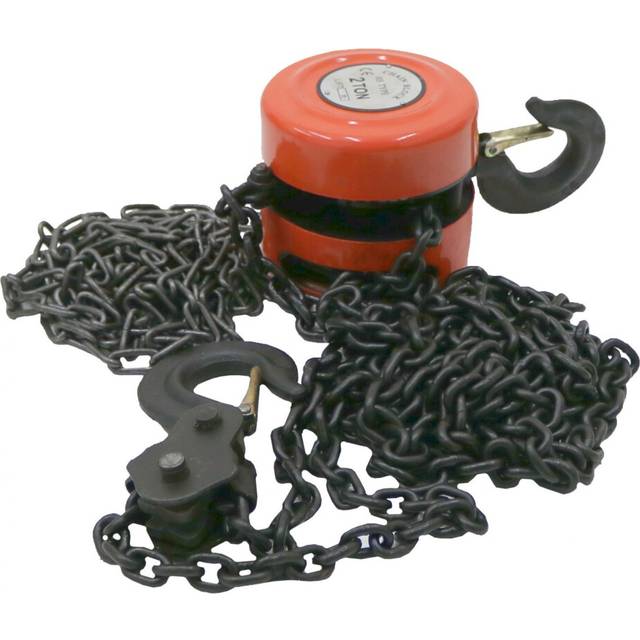 Oypla 2 Ton Chain Lifting Block & Tackle Hoist Heavy Duty Load