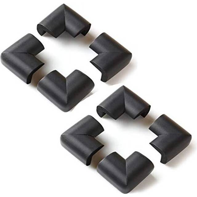 8 x AKORD Extra Thick Baby Safety Corner Protection Black Desk Table Cover Cushion Protector Safe for Child