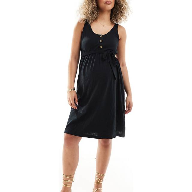 MAMALICIOUS mlevi Lia Sl Jrs Abk Dress 2F Noos |Svart |M