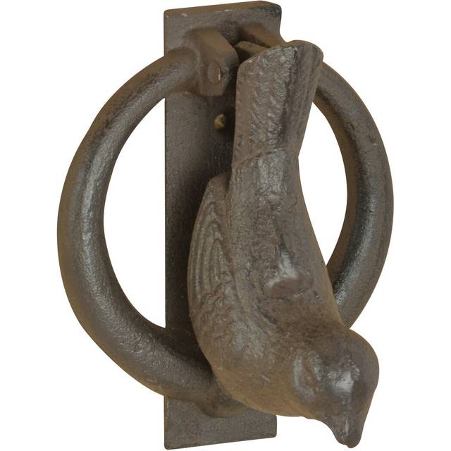Bird Door Knocker - Brown (11.4cm H X 9cm W X 7.5cm D)