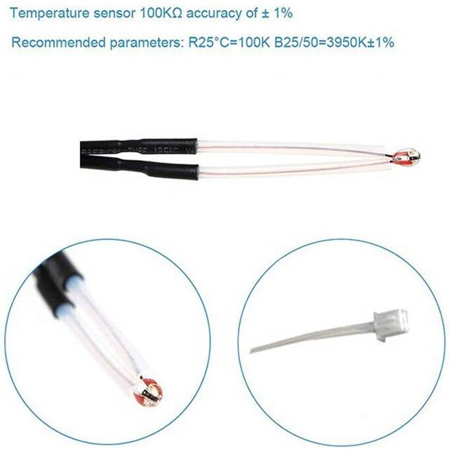 24V 40W Heater Thermistor NTC 100K 3950 Wire 1M for 3 3 Pro 3D Printer Accessories