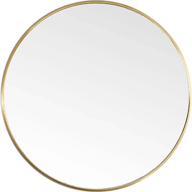 Living and Home Gold Frame Nordic Wall Mounted Bathroom Mirror 40cm - 40 x 40cm